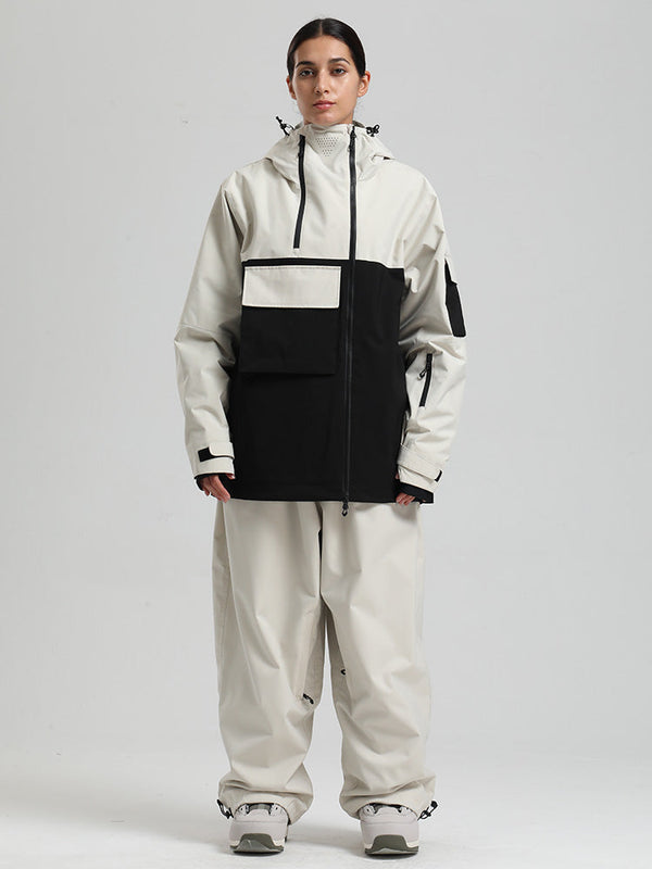 Gsou Snow Terrain Flow FlexZip Hybrid Cargo Snowboardanzüge für Damen