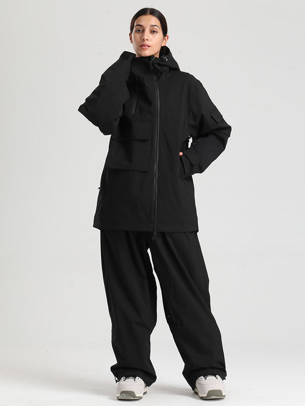 Gsou Snow Terrain Flow FlexZip Hybrid Cargo Snowboardanzüge für Damen