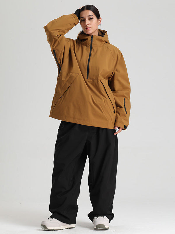 Women's Gsou Snow Durable Urban Vibe Pullover Anorak Snowboard Suits