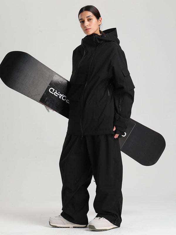 Gsou Snow Terrain Flow FlexZip Hybrid Cargo Snowboardanzüge für Damen
