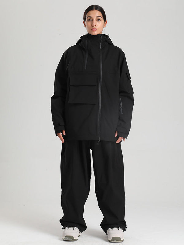 Gsou Snow Terrain Flow FlexZip Hybrid Cargo Snowboardanzüge für Damen