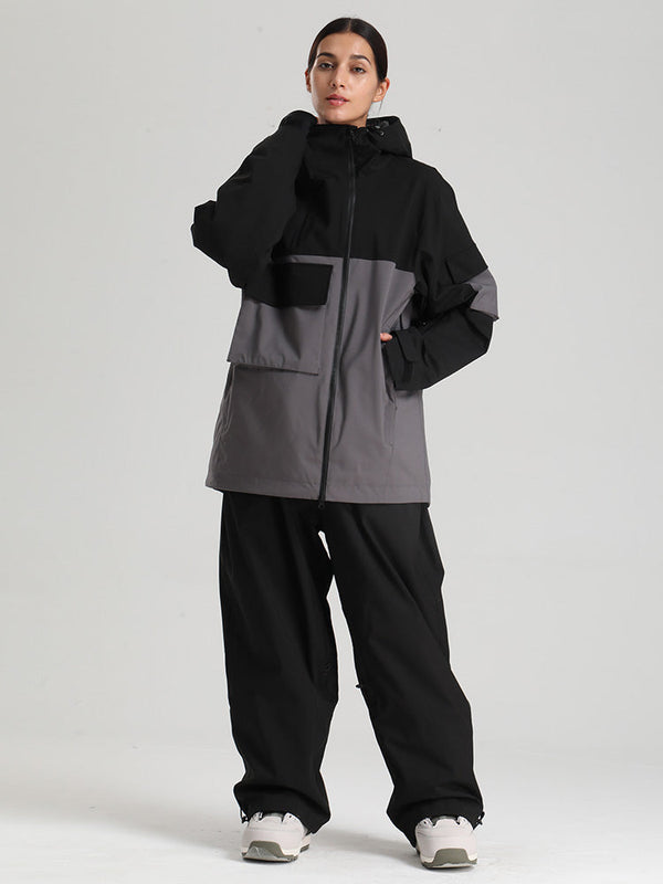 Gsou Snow Terrain Flow FlexZip Hybrid Cargo Snowboardanzüge für Damen