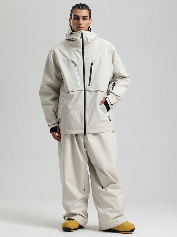 Gsou Snow Herren Strapazierfähiger Mountain Pro Winter Funktions-Cargo-Schneeanzug
