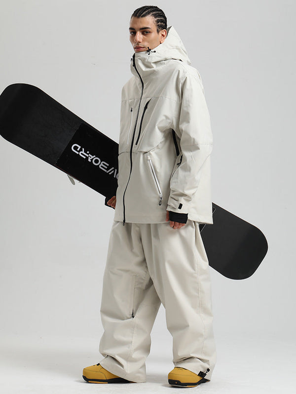 Gsou Snow Herren Strapazierfähiger Mountain Pro Winter Funktions-Cargo-Schneeanzug