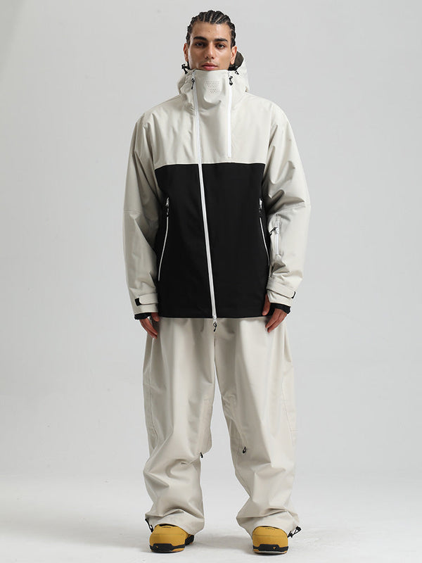 Gsou Snow HyperDrive Ganzjahres-Skianzug für Herren, Farbblock-Design, Cargo-Stil
