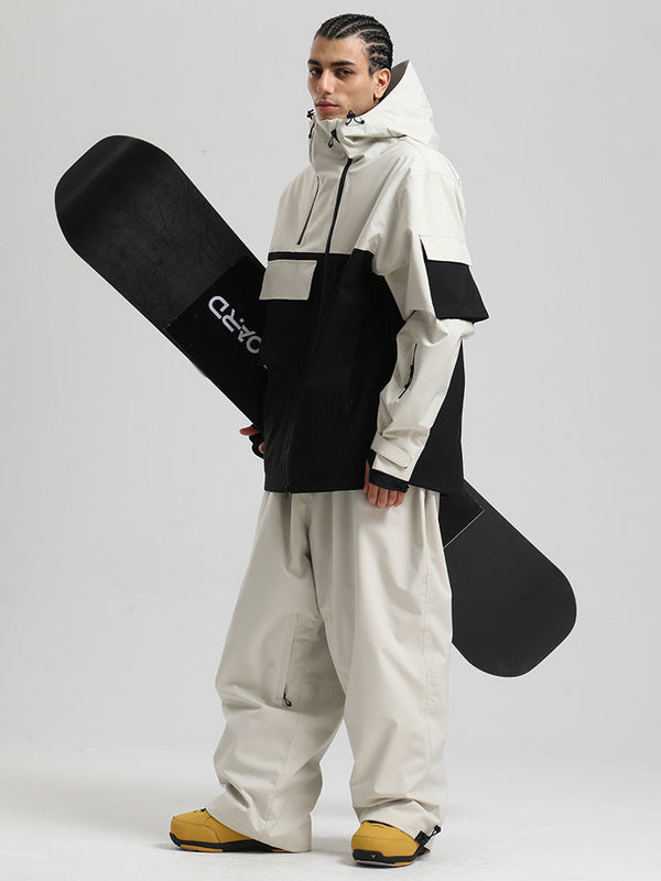 Gsou Snow Terrain Flow FlexZip Hybrid Cargo Snowboardanzüge für Herren
