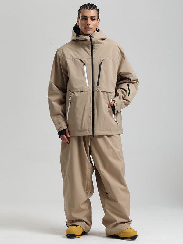 Gsou Snow Herren Strapazierfähiger Mountain Pro Winter Funktions-Cargo-Schneeanzug