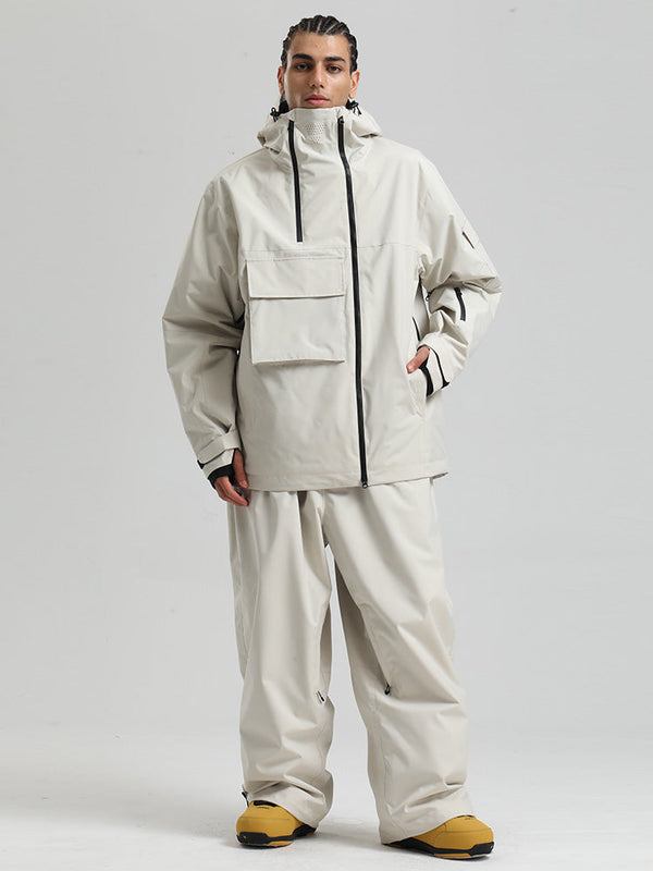 Gsou Snow Terrain Flow FlexZip Hybrid Cargo Snowboardanzüge für Herren