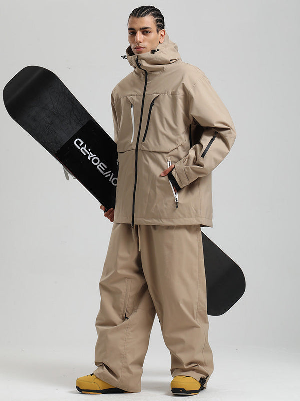 Gsou Snow Herren Strapazierfähiger Mountain Pro Winter Funktions-Cargo-Schneeanzug