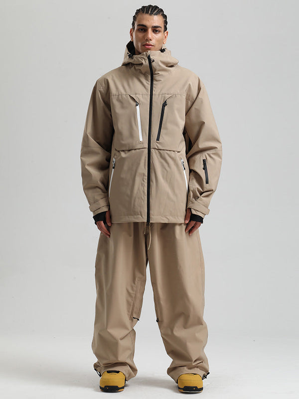 Gsou Snow Herren Strapazierfähiger Mountain Pro Winter Funktions-Cargo-Schneeanzug