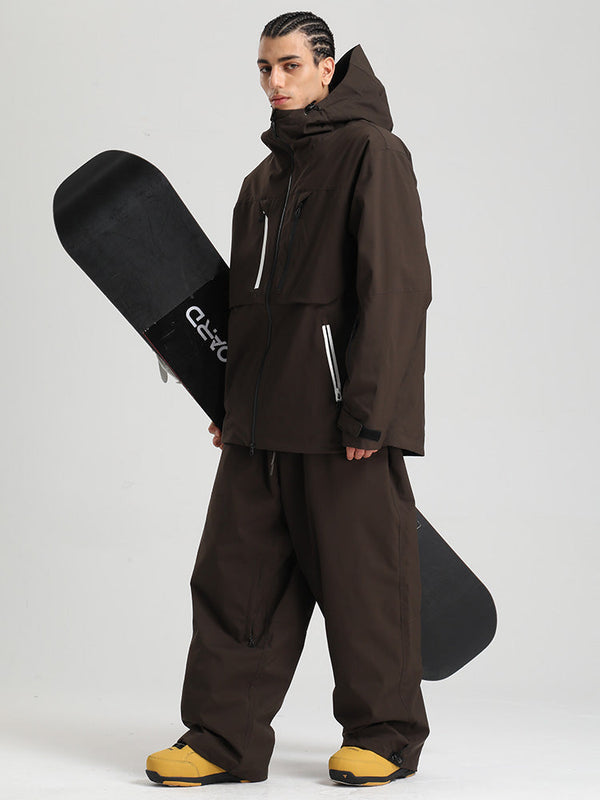 Gsou Snow Herren Strapazierfähiger Mountain Pro Winter Funktions-Cargo-Schneeanzug