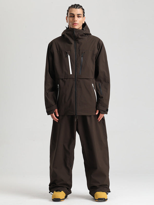 Gsou Snow Herren Strapazierfähiger Mountain Pro Winter Funktions-Cargo-Schneeanzug
