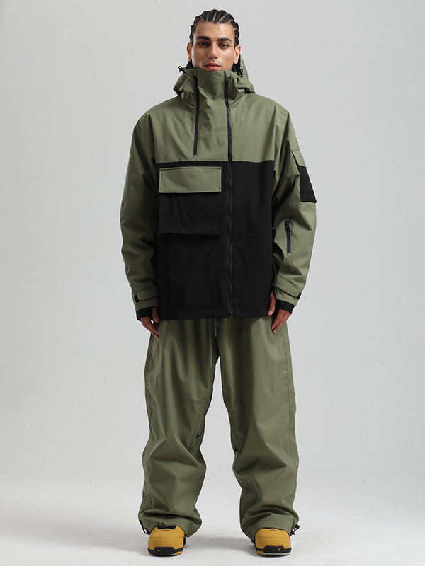 Gsou Snow Terrain Flow FlexZip Hybrid Cargo Snowboardanzüge für Herren