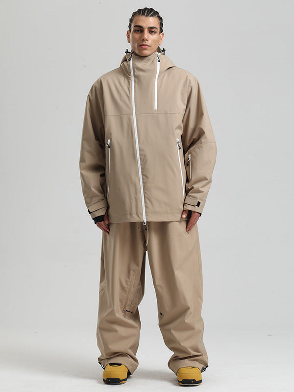 Gsou Snow HyperDrive Ganzjahres-Skianzug für Herren, Farbblock-Design, Cargo-Stil