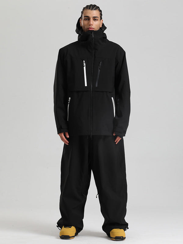 Gsou Snow Herren Strapazierfähiger Mountain Pro Winter Funktions-Cargo-Schneeanzug