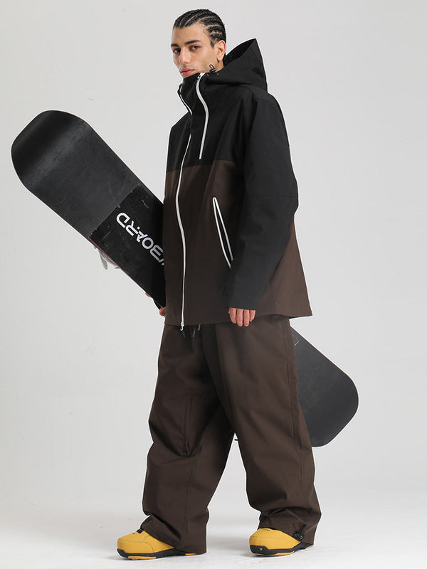 Gsou Snow HyperDrive Ganzjahres-Skianzug für Herren, Farbblock-Design, Cargo-Stil