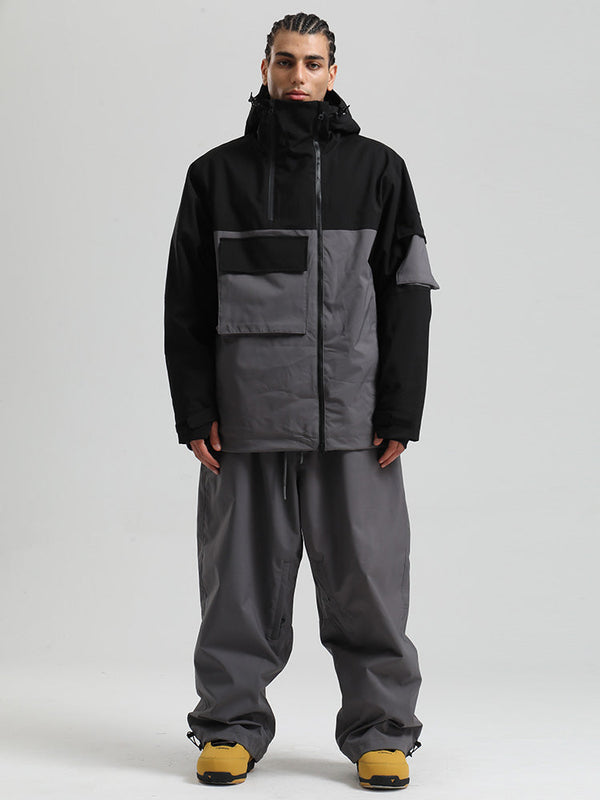 Gsou Snow Terrain Flow FlexZip Hybrid Cargo Snowboardanzüge für Herren