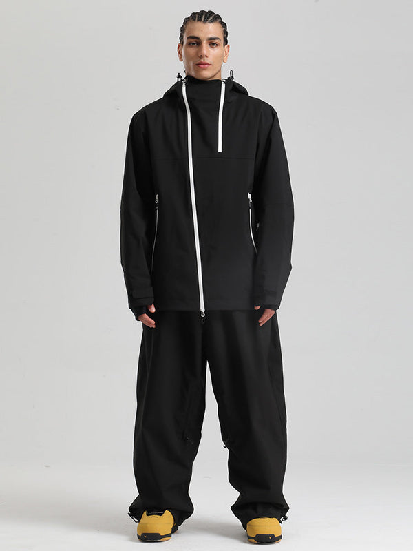 Gsou Snow HyperDrive Ganzjahres-Skianzug für Herren, Farbblock-Design, Cargo-Stil