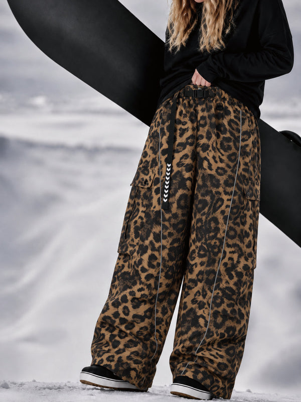 Wild Motion Damen-Snowboardhose mit reflektierenden Cargotaschen und extra weitem Schnitt