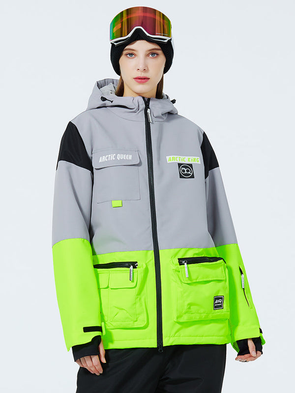 Sportliche Unisex-Schneejacke mit lustigen Punkten