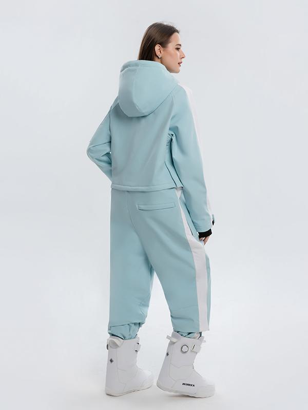 Arctic Queen Stripe Mountain Infinity Einteiler-Schneeanzug für Damen, Ski-Overall