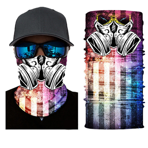 Unisex-Gesichtsmasken und Halswärmer mit 3D-Muster gegen giftige Gase