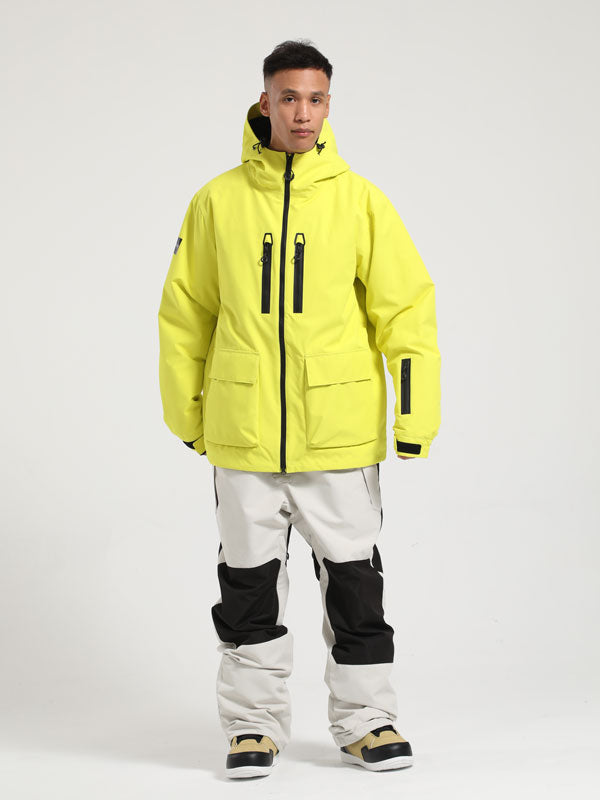 Gsou Snow Winter Ranger Cargo-Schneejacke & Latzhose für Herren (Set)
