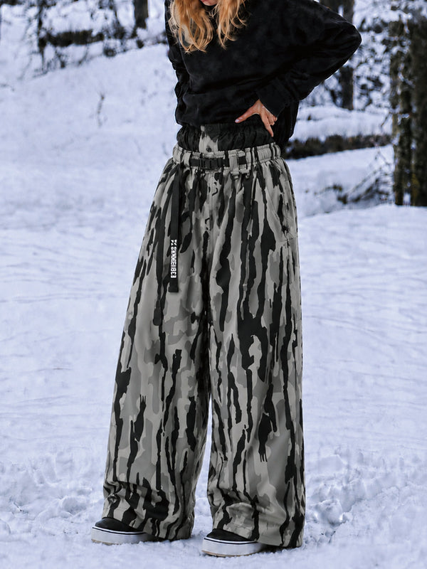 Hyper Beast Damen-Snowboardhose, strapazierfähig, vielseitig, Freestyle, Baggy-Design