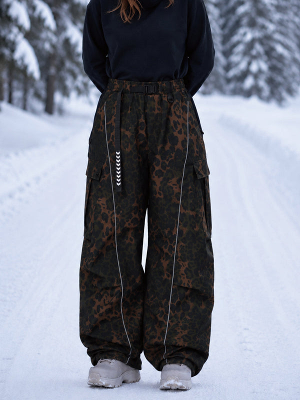 Wild Motion Damen-Snowboardhose mit reflektierenden Cargotaschen und extra weitem Schnitt