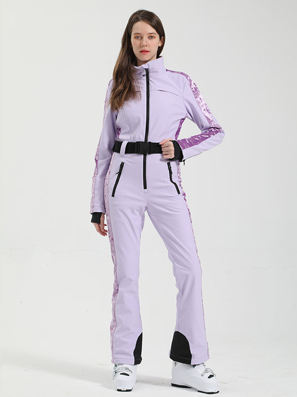 Gsou Snow Premium Gürtel-Skianzug für Damen, einteilig