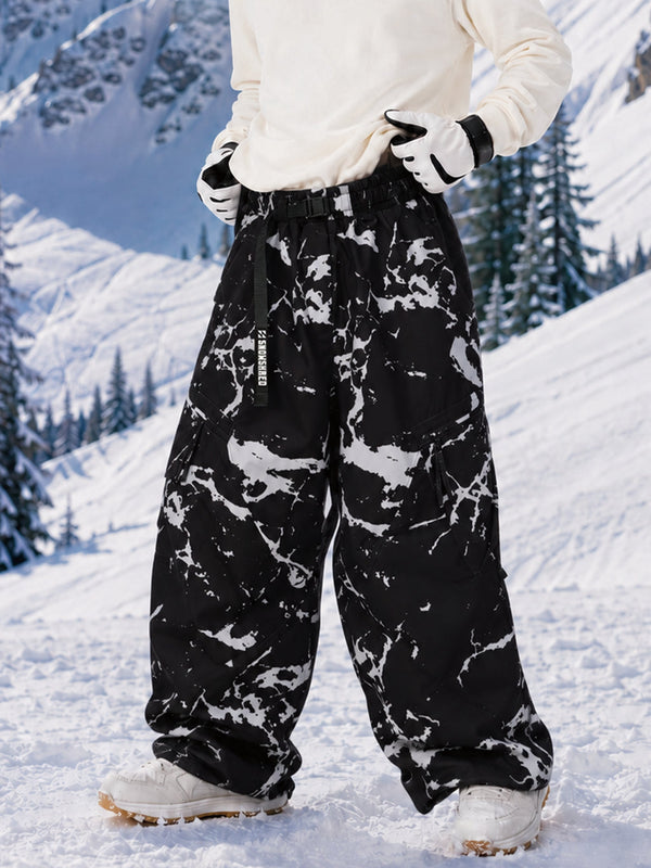 Pantalon de snowboard cargo oversize TerrainFlex Freestyle pour homme – Édition Crew