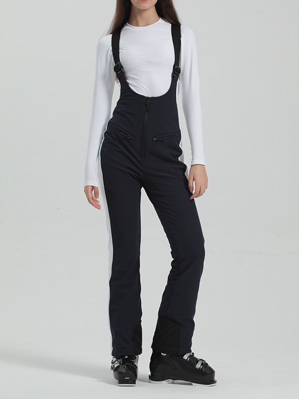 Gsou Snow Elegant Flare Ski-Latzhose für Damen