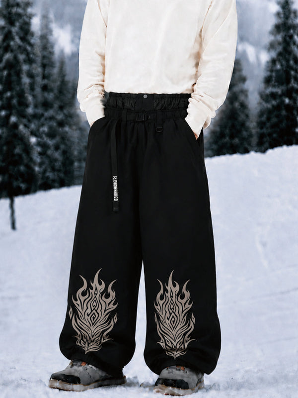 Hyper Beast Herren-Snowboardhose, strapazierfähig, vielseitig, Freestyle, Baggy-Design