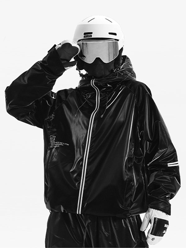 Damen-Skijacke Ld Ski Black Paint Graphene 3L