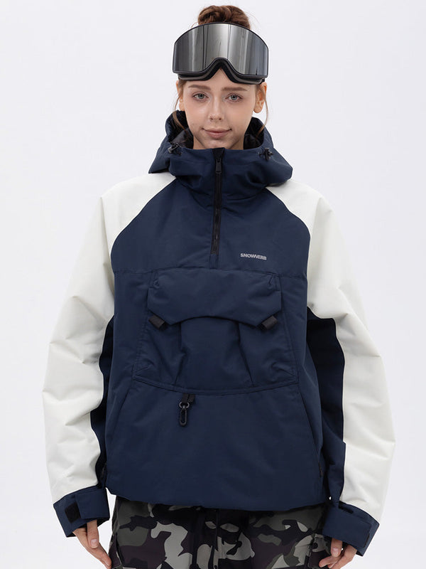 Damen Mountain Freestyle Cargo Pocket Bomber Camo Snowboardjacke