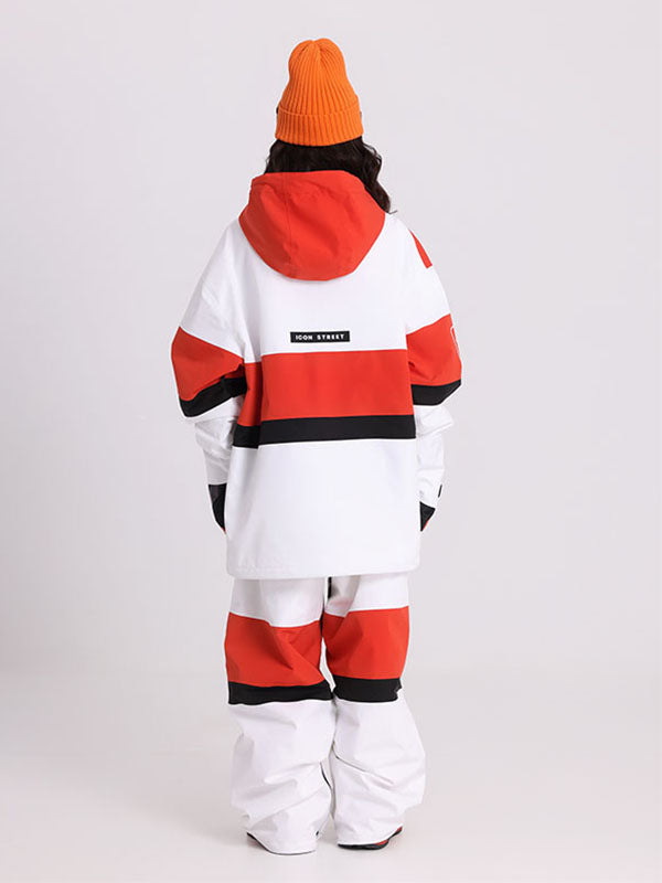 Cosone Winter-Windbreaker-Set für Herren mit Reißverschluss und Farbblock-Design, bestehend aus Jacke und Hose