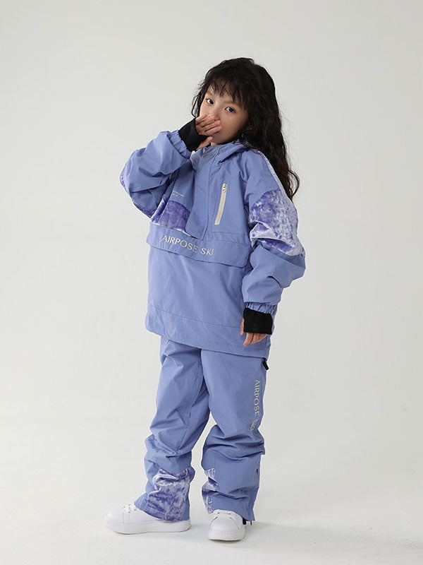 Air Pose Kinder-Cargo-Schneejacke und -hose mit Blumenmuster
