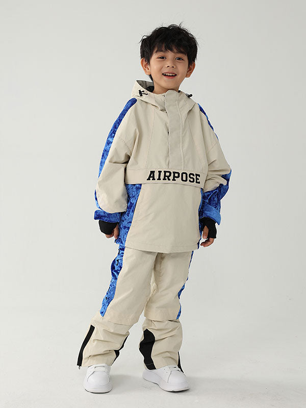 Air Pose Anorak-Schneejacke und -hose für Kinder mit Blumenmuster
