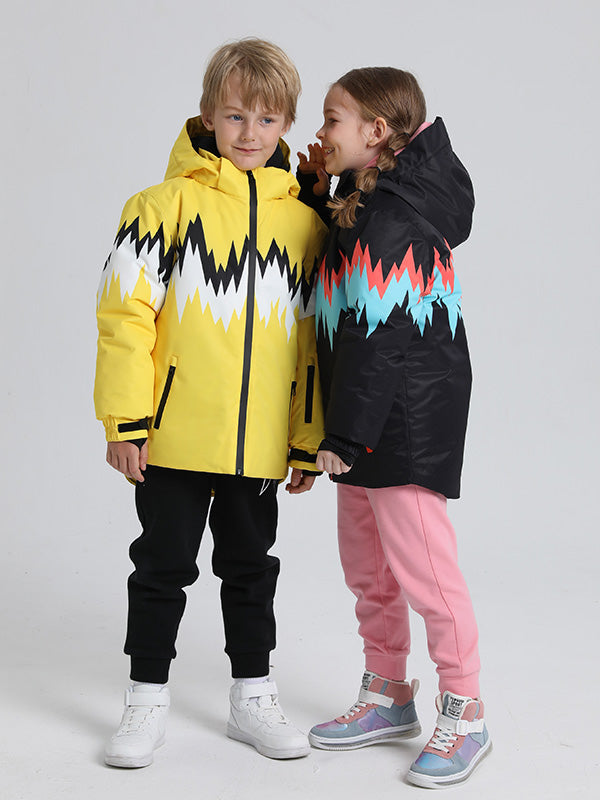 Wasserdichte Schneejacke mit Entendaunen für Mädchen und Jungen