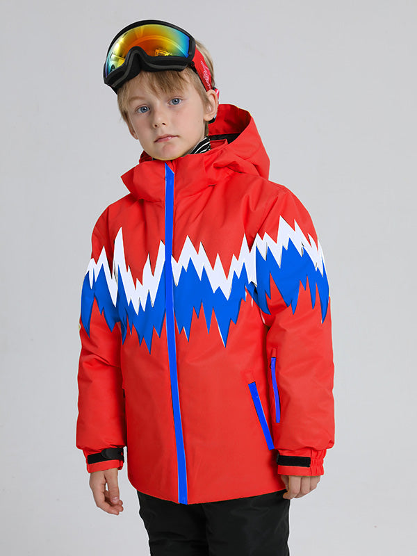 Wasserdichte Schneejacke mit Entendaunen für Mädchen und Jungen