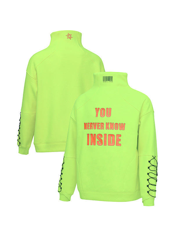 Snowall Unisex High Collar Snowshred Mountain Snow Hoodie für Damen und Herren