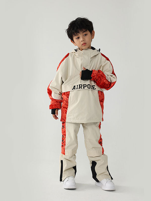 Air Pose Anorak-Schneejacke und -hose für Kinder mit Blumenmuster