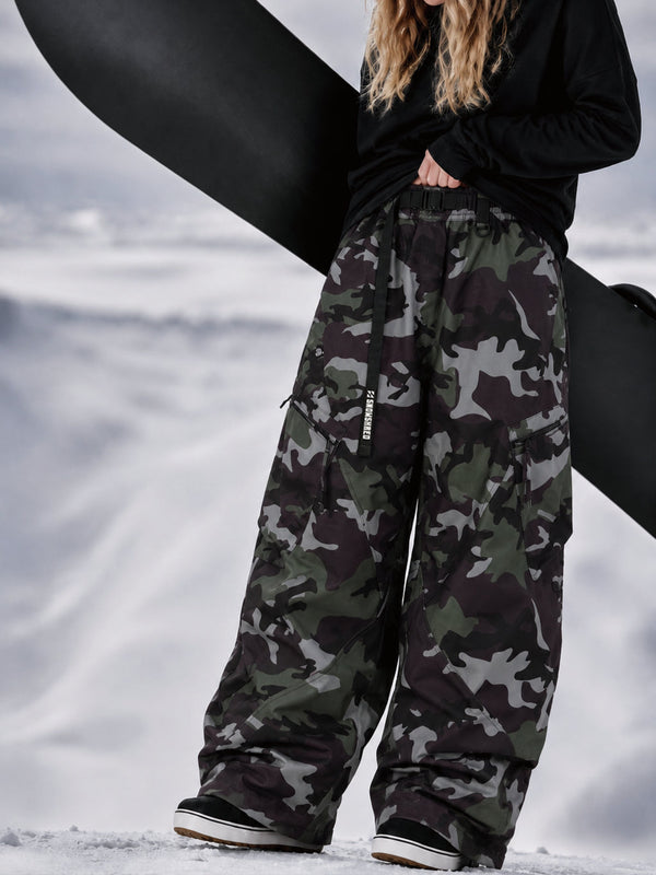 TerrainFlex Freestyle Oversized Cargo Snowboardhose für Damen – Crew Edition