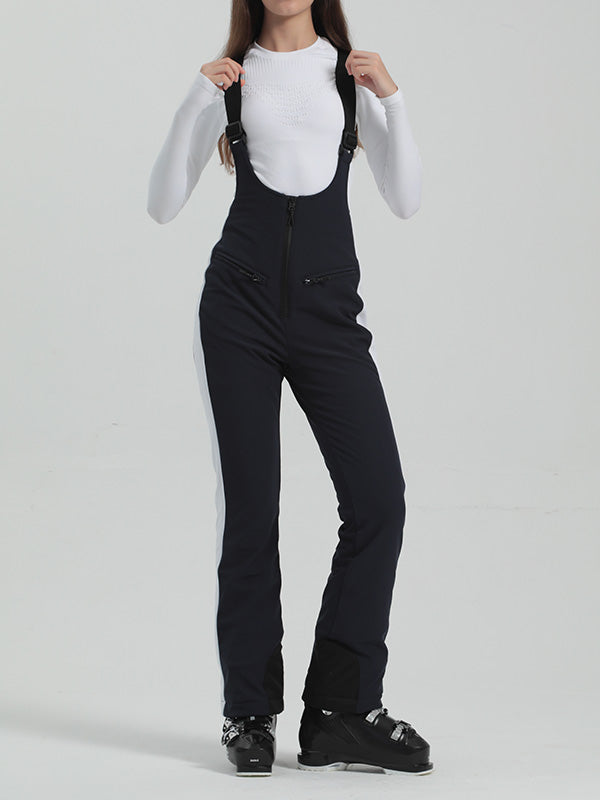 Gsou Snow Elegant Flare Ski-Latzhose für Damen