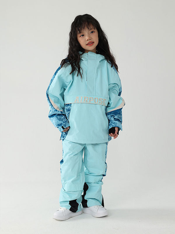 Air Pose Anorak-Schneejacke und -hose für Kinder mit Blumenmuster