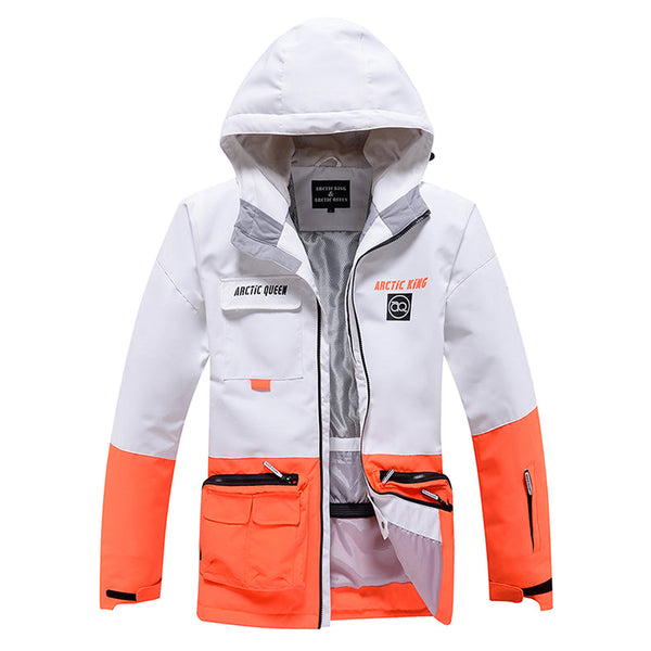 Sportliche Unisex-Schneejacke mit lustigen Punkten