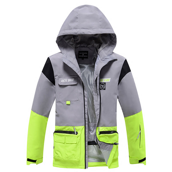 Sportliche Unisex-Schneejacke mit lustigen Punkten