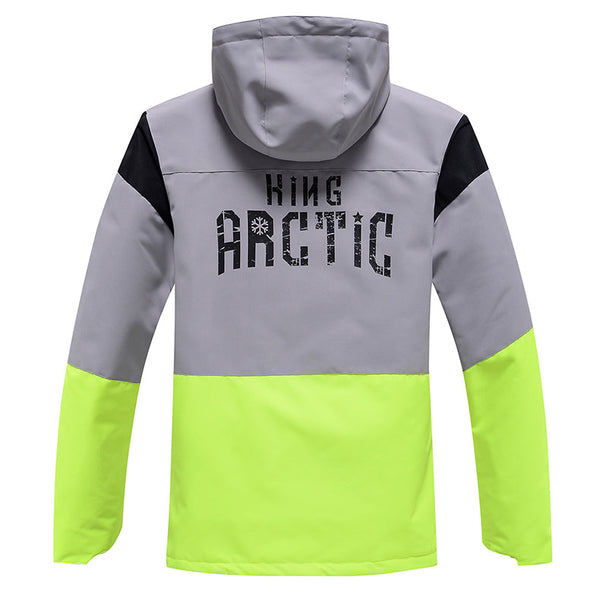 Sportliche Unisex-Schneejacke mit lustigen Punkten