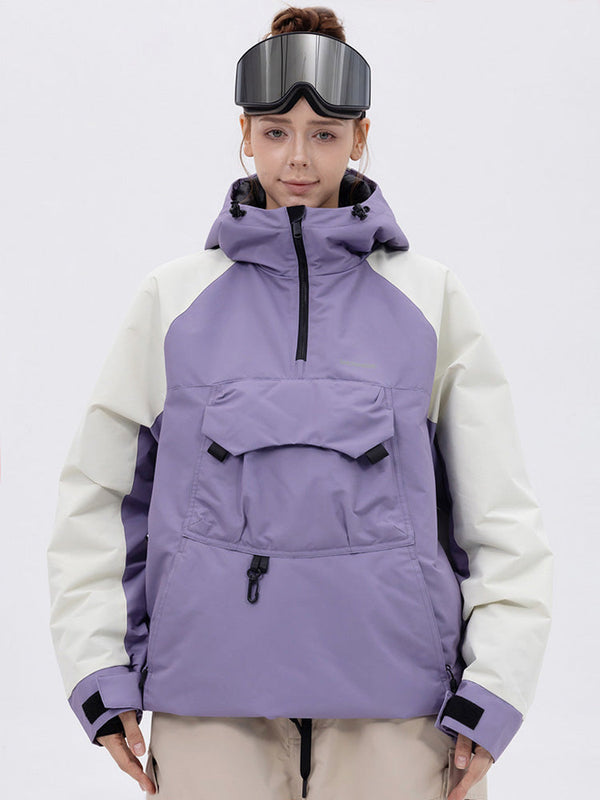 Damen Mountain Freestyle Cargo Pocket Bomber Snowboardjacke