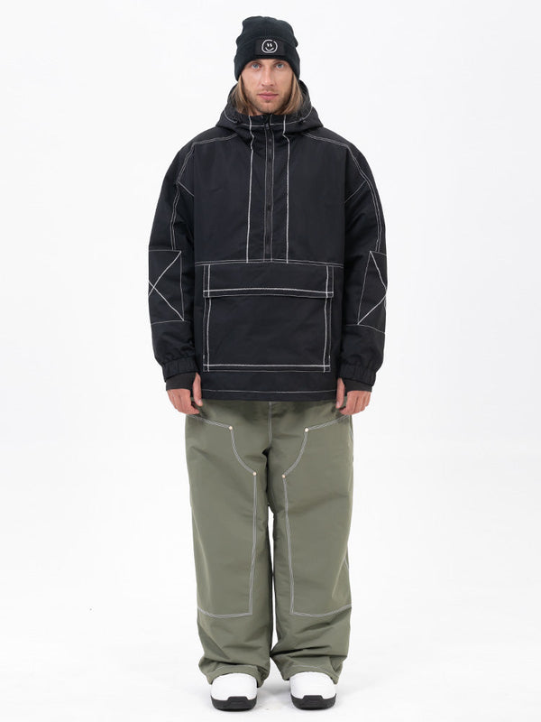 Mountain Vibe Pulloverjacke für Herren & Urban Freerider Baggy-Schneehose Set